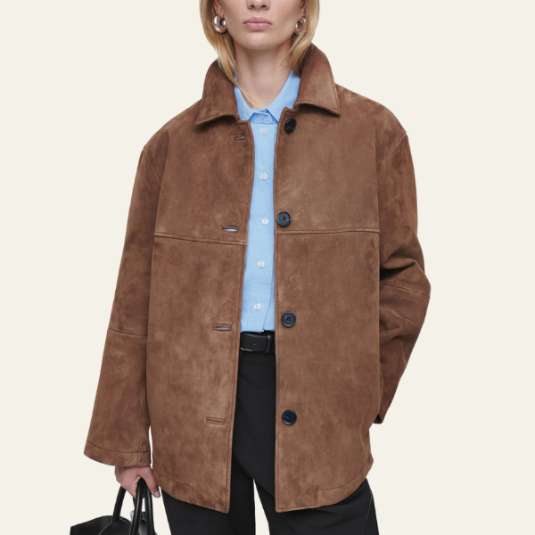 Vivienne | Collared Suede Jacket