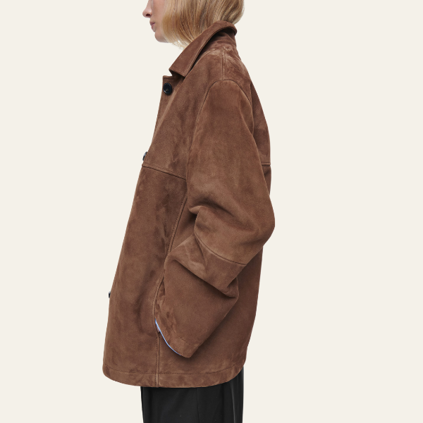 Vivienne | Collared Suede Jacket