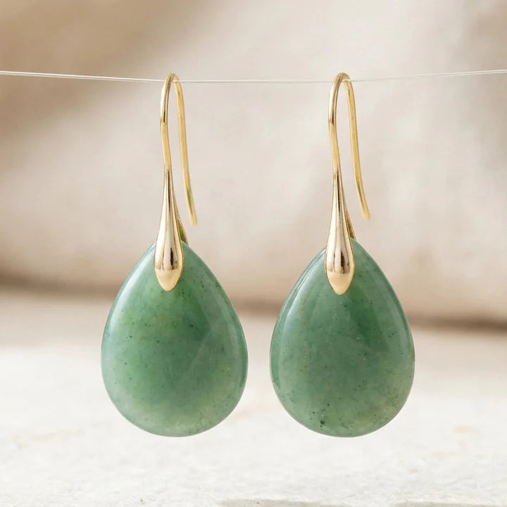Sienna | Prosperity Aventurine Earrings