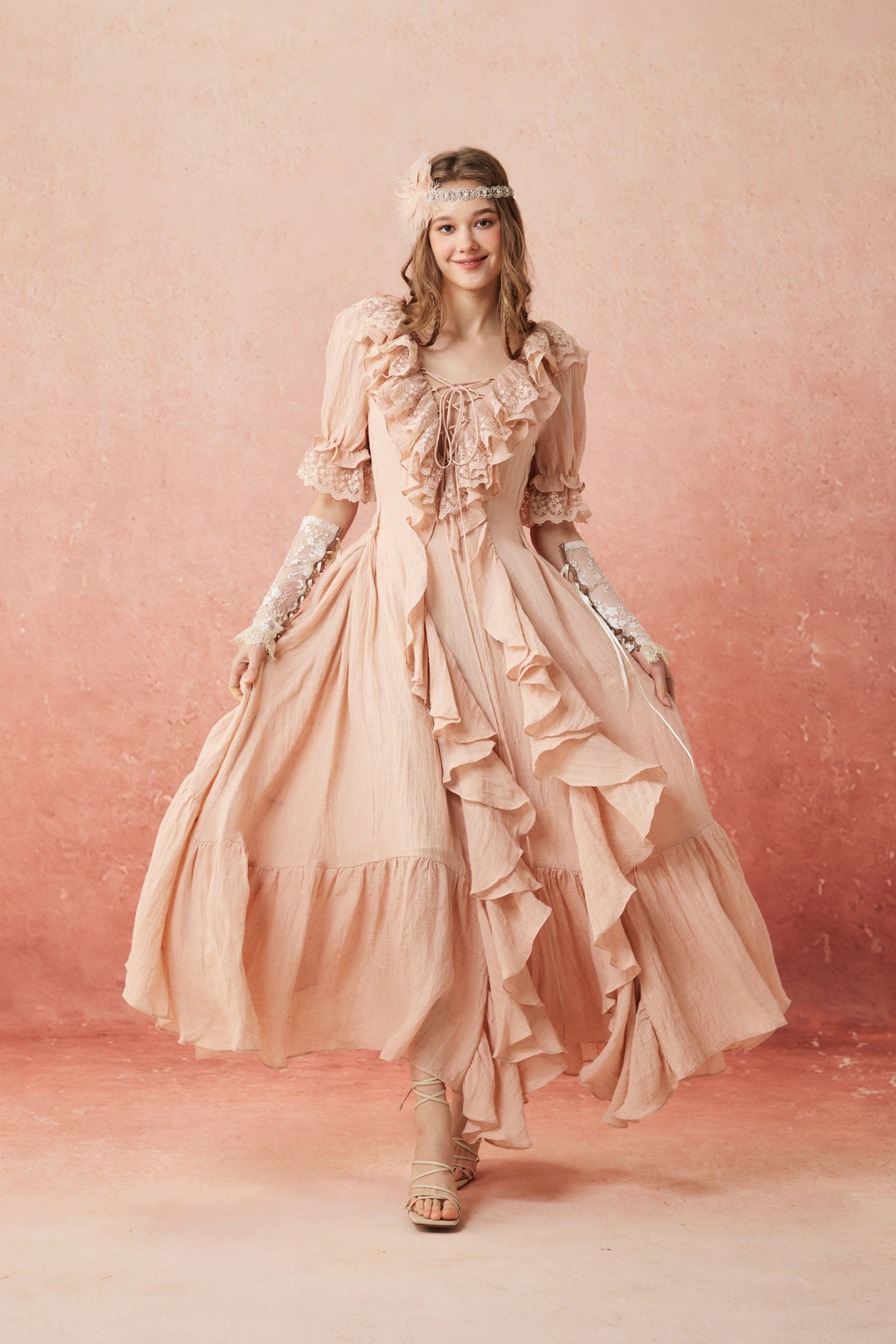 Dewdrops 16 | Maxi Linen Dress Gown