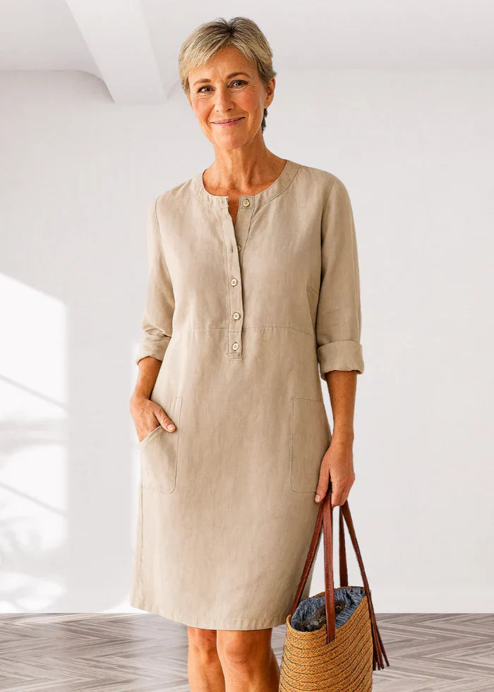 EVI | Casual Women's Dress with Loose Fit and Timeless Look for Every Day