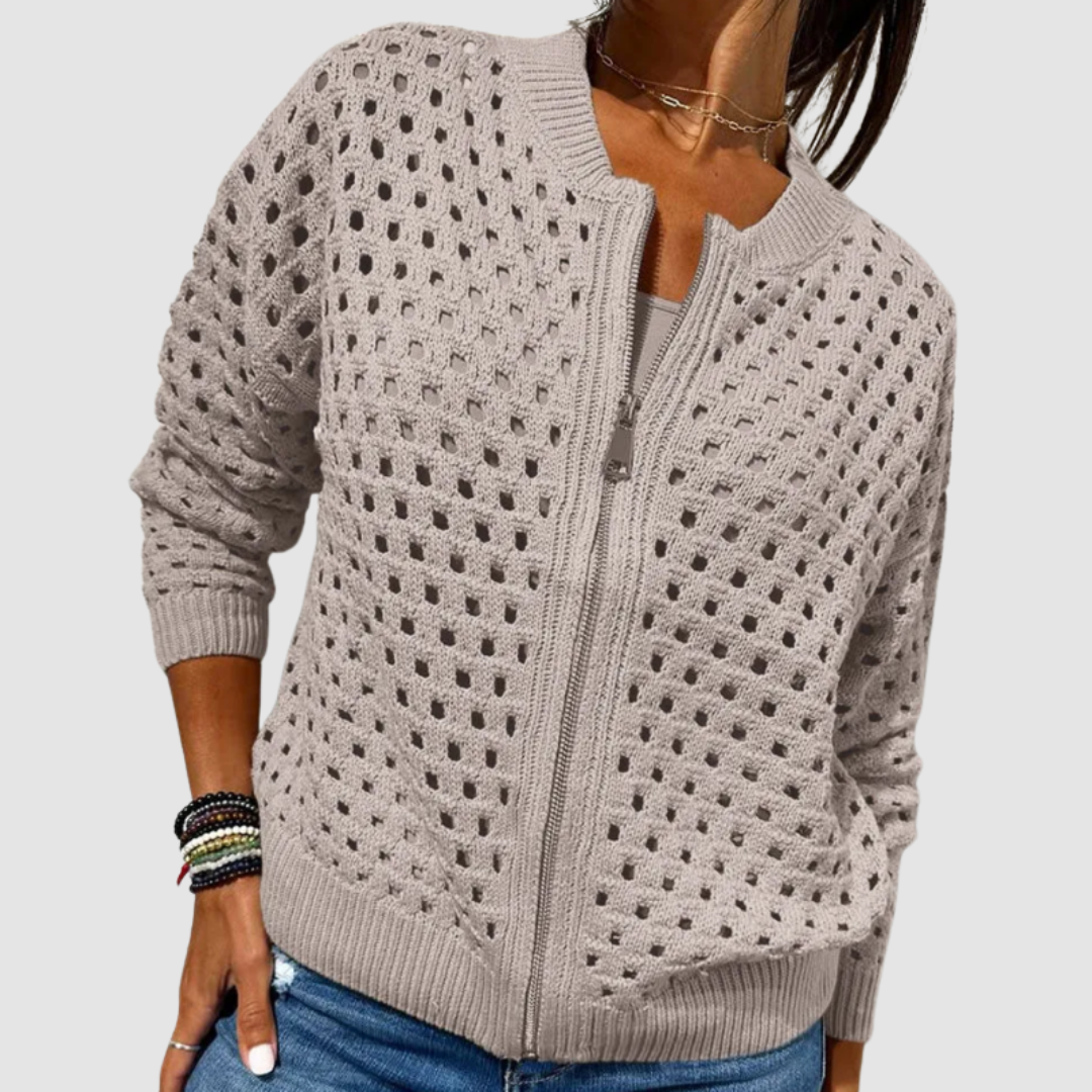 Desiré Premium Knit Cardigan with Zipper