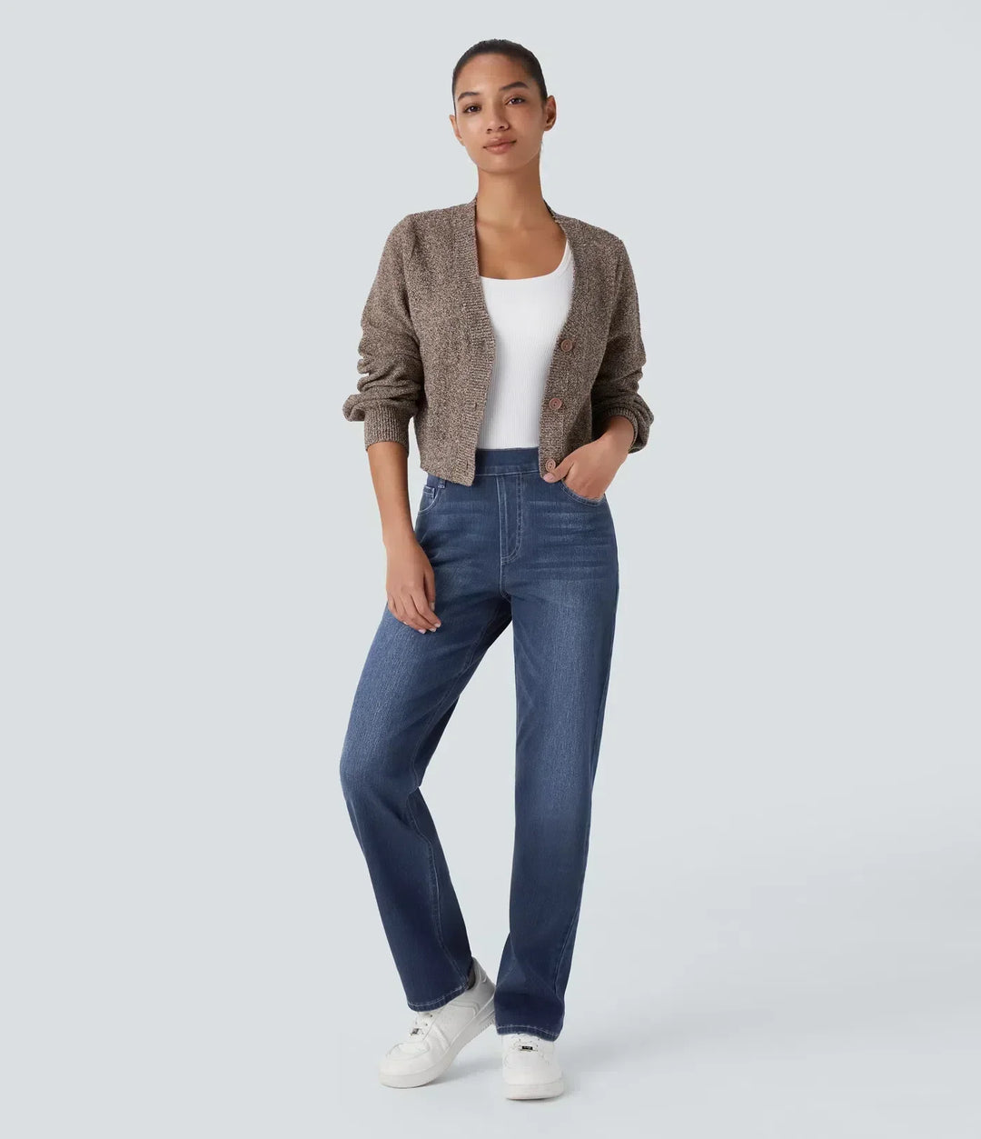 High Waist Elastic Comfort Pants
