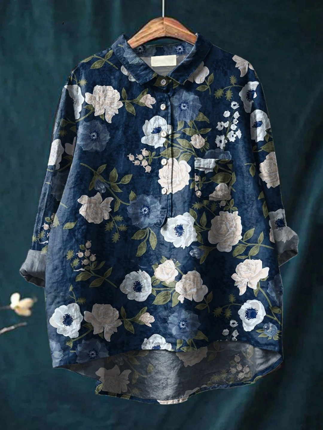 Joelle | Floral Art Print Blouse