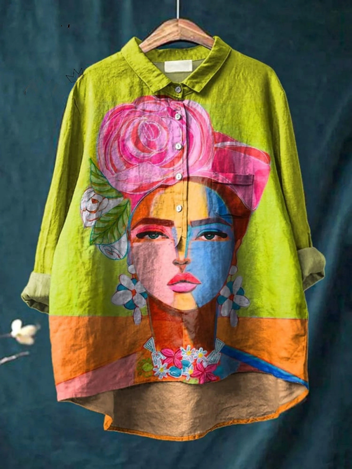 Eugen | Oil Painting Freda Portrait Art Print Blouse