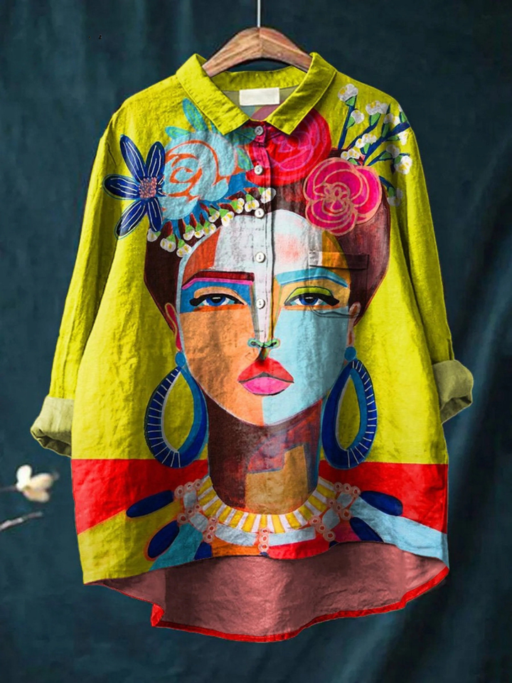 Eugen | Oil Painting Freda Portrait Art Print Blouse