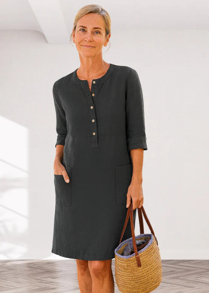 EVI | Casual Women's Dress with Loose Fit and Timeless Look for Every Day
