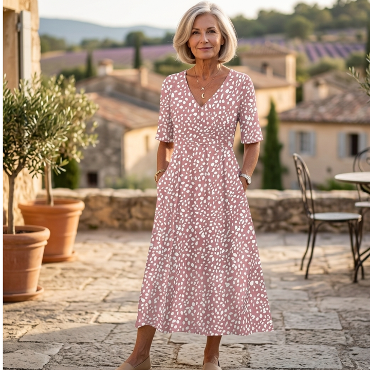Colette Polka Dot Midi Dress