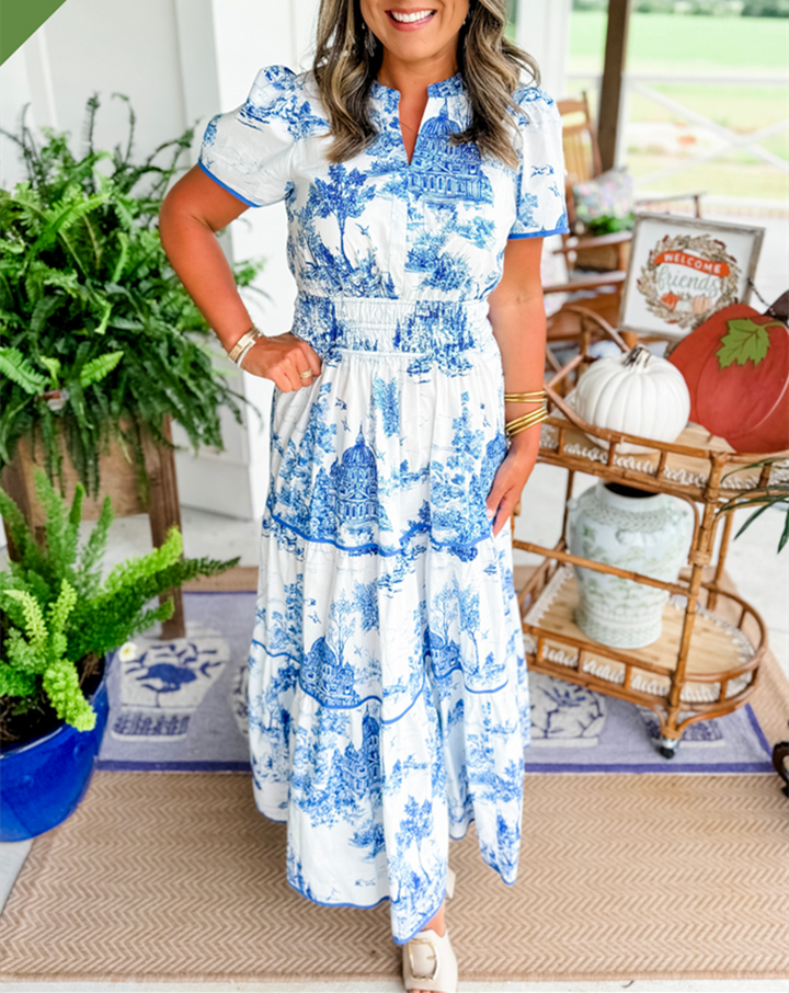 Classic Floral Maxi Dress