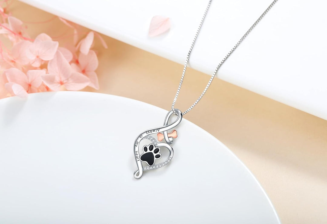 Elowen™ | Lucky Paw Shaped Pendant Necklace