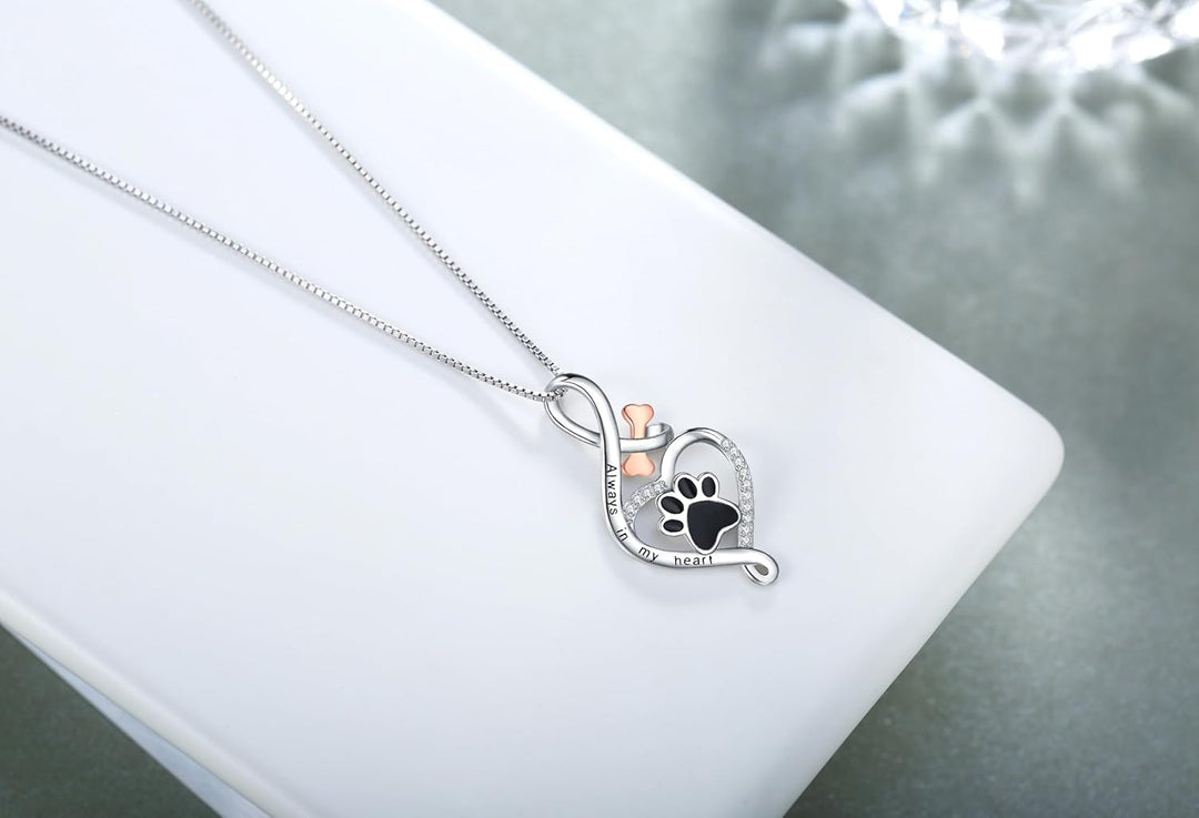 Elowen™ | Lucky Paw Shaped Pendant Necklace