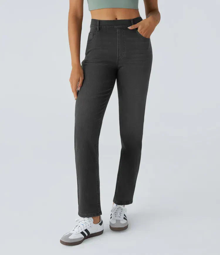High Waist Elastic Comfort Pants