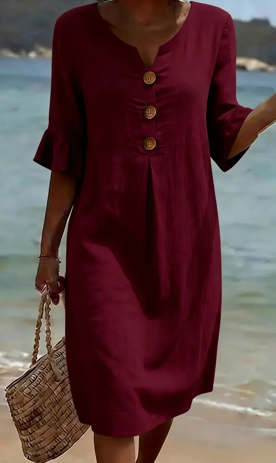 Avira | Summer Dress with Buttons