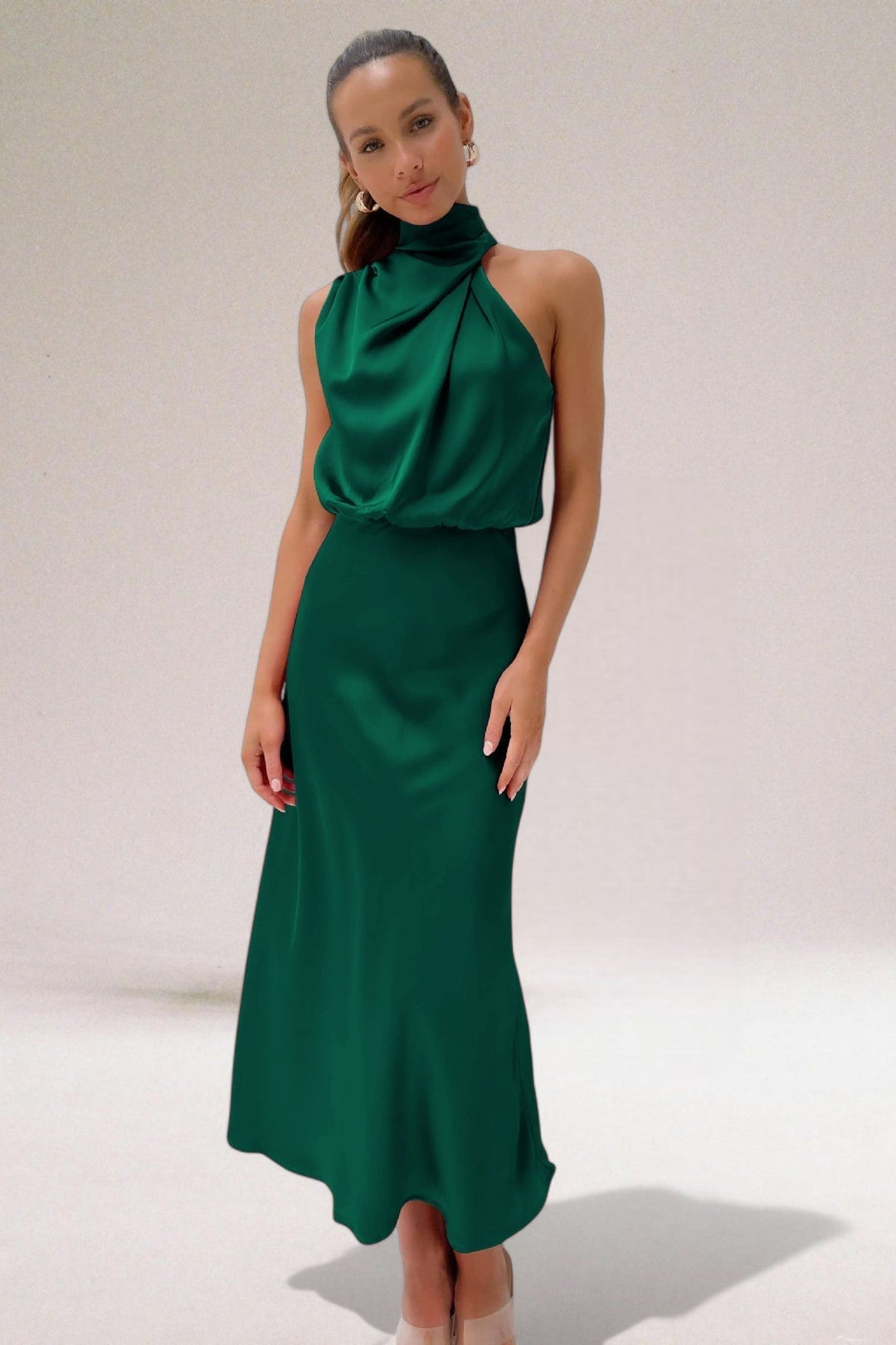 Satin Glamour Evening Dress
