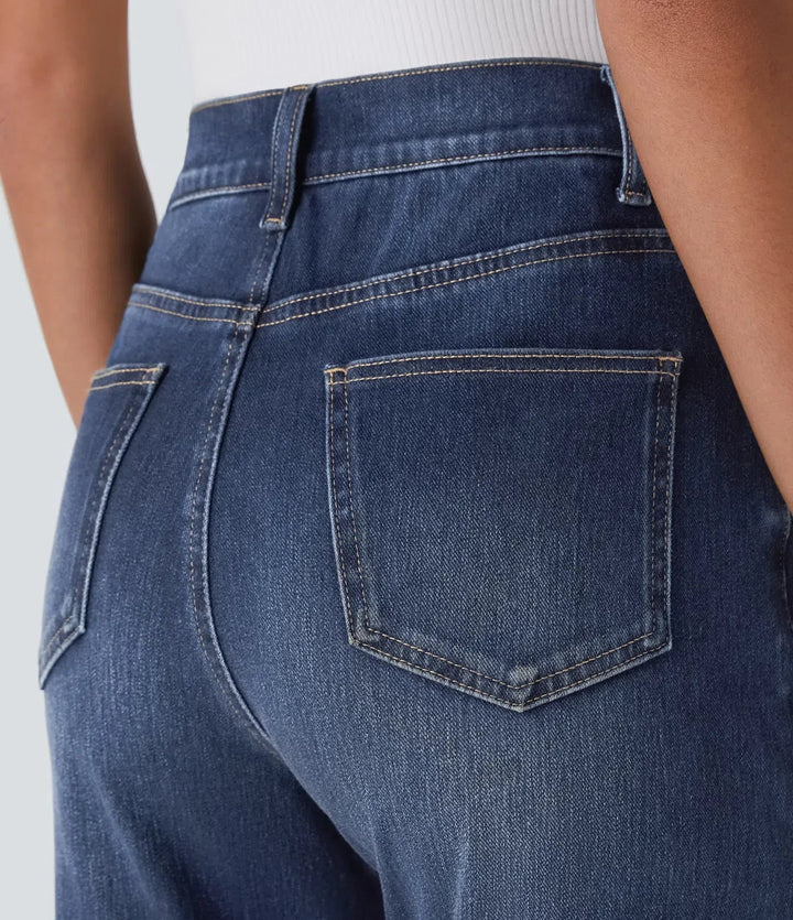 High Waist Elastic Comfort Pants