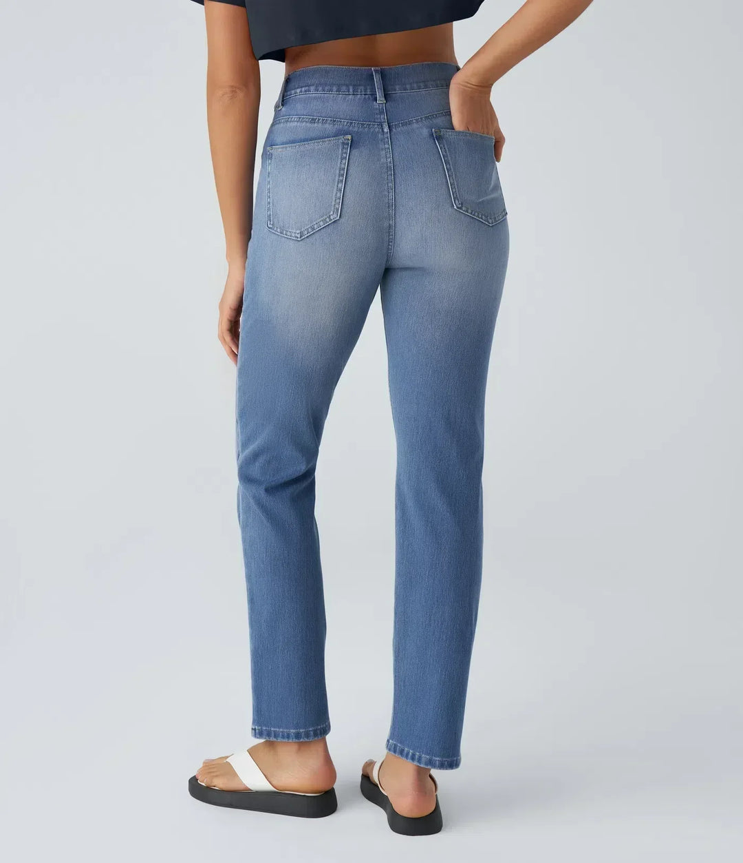 High Waist Elastic Comfort Pants