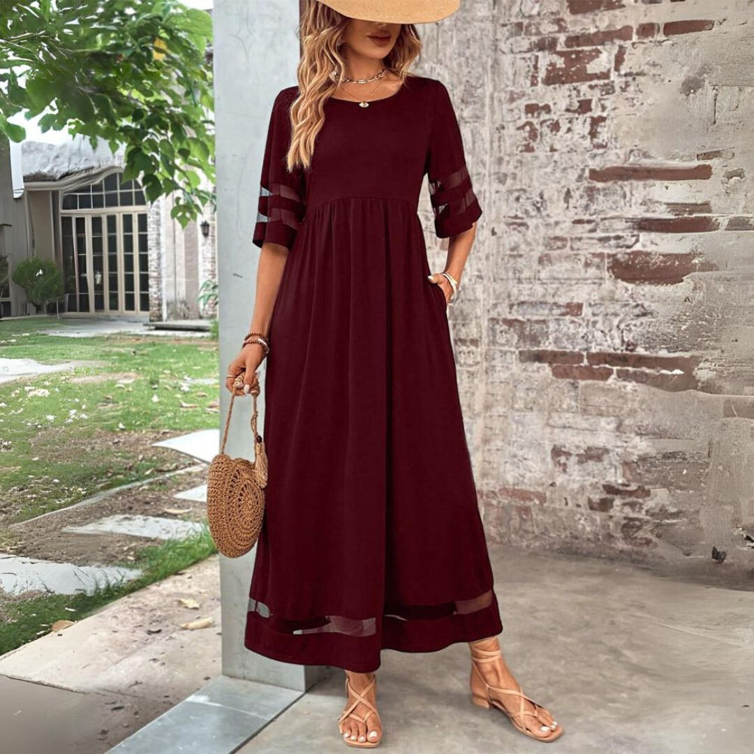 Aubrey Smooth Floral Midi Dress