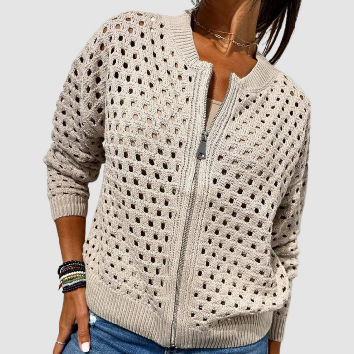 Desiré Premium Knit Cardigan with Zipper