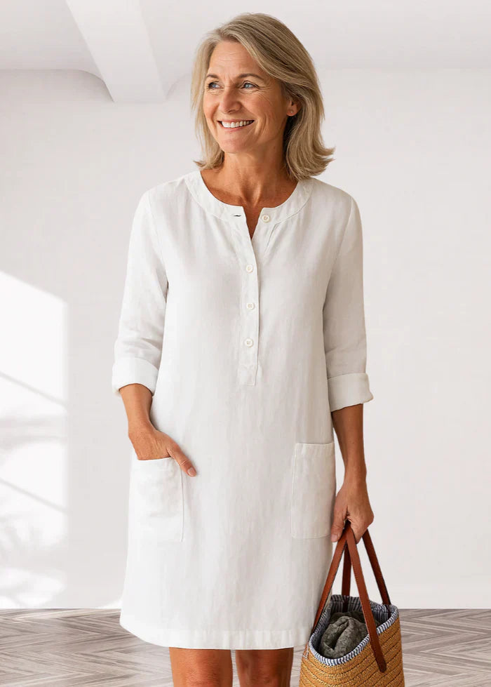 EVI | Casual Women's Dress with Loose Fit and Timeless Look for Every Day