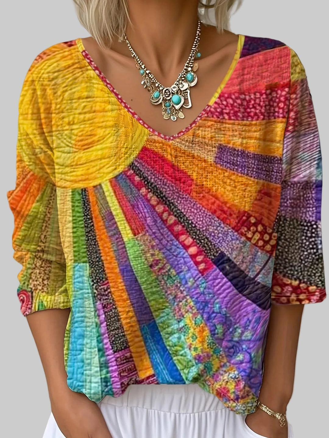 Althea | Good Energy Printed Top