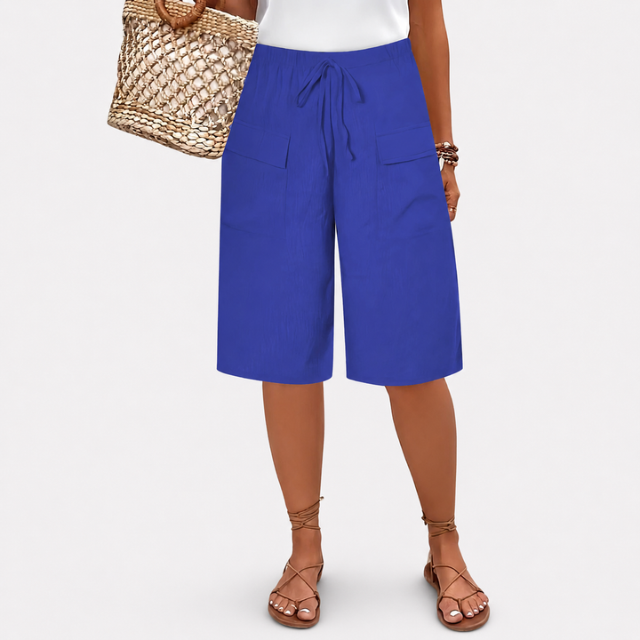 Celine | Linen Blend Shorts