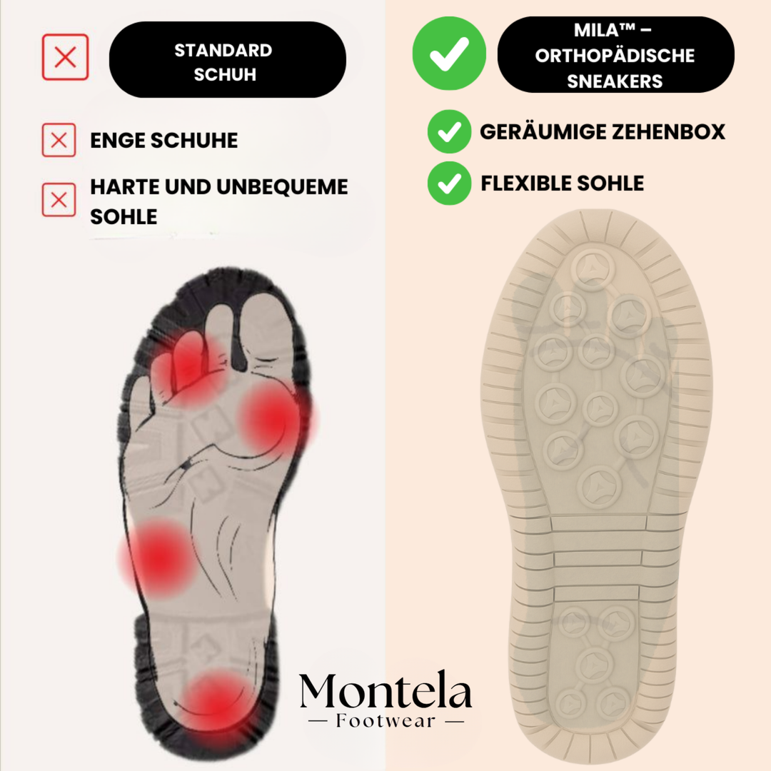Mila | Comfortable Orthopedic Sneakers + Zipper