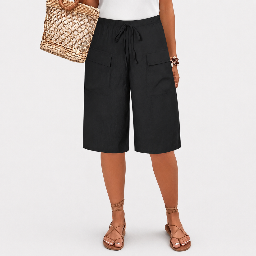 Celine | Linen Blend Shorts
