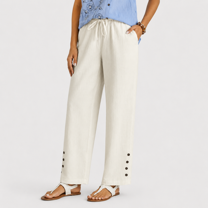 Shania - Relaxed Pants with Buttons
