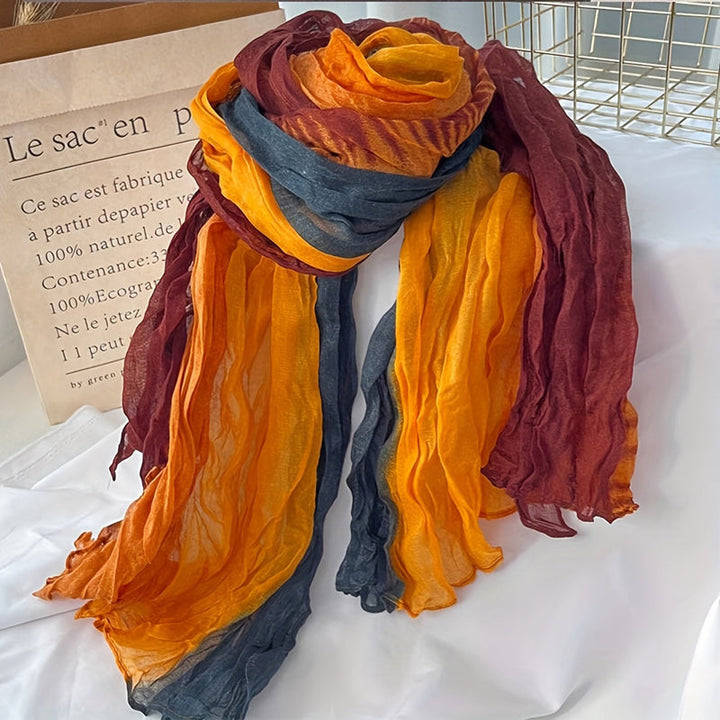 Ruby | Vintage Colour Block Scarf