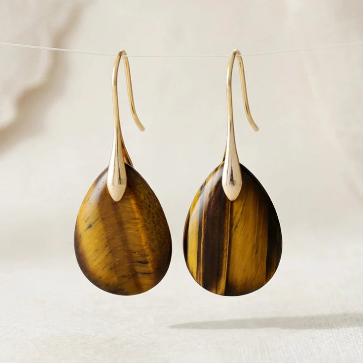 Skye | Tiger's Eye Drop Earrings