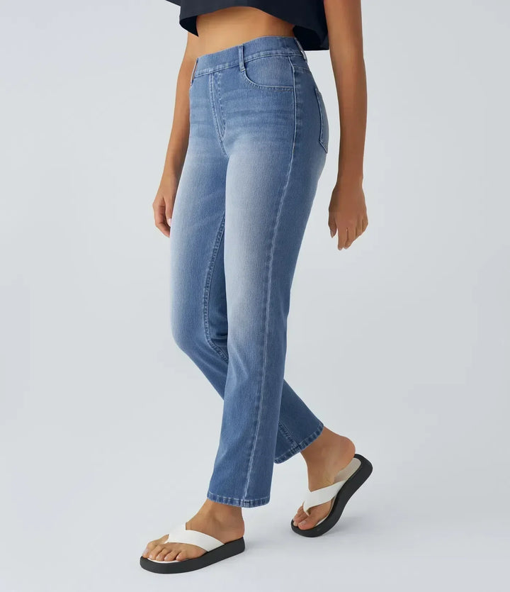 High Waist Elastic Comfort Pants