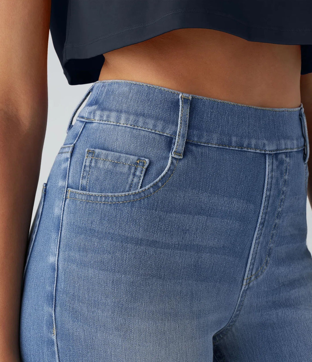 High Waist Elastic Comfort Pants