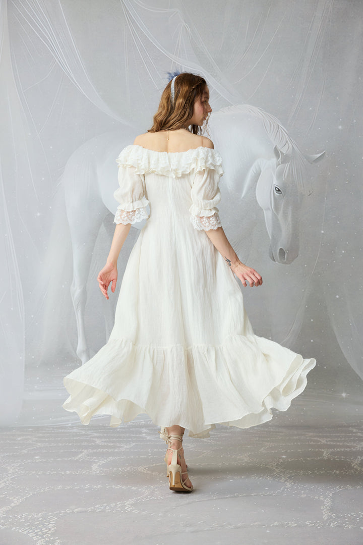 Dewdrops 16 | Maxi Linen Dress Gown