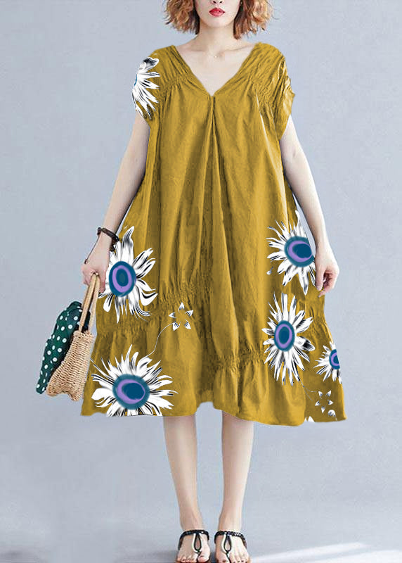 DIY V-Neck Cinched Cotton Clothing Form Black Dresses
