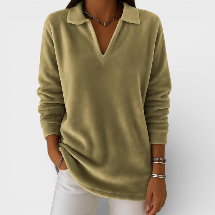 V-Neck Knit Sweater