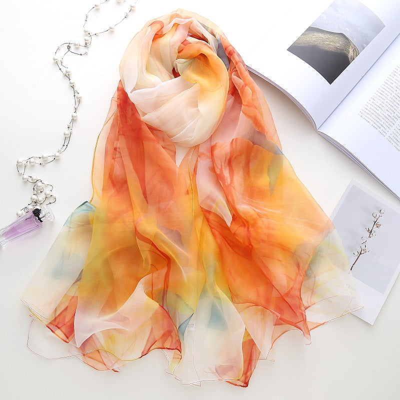 Sage | Colourful Gradient Scarf