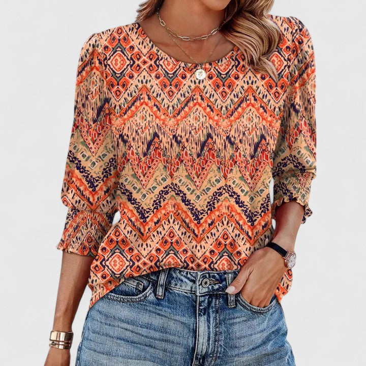 Solara Elegant Ruched Top