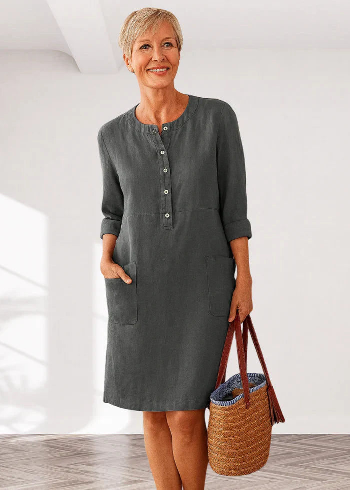 EVI | Casual Women's Dress with Loose Fit and Timeless Look for Every Day