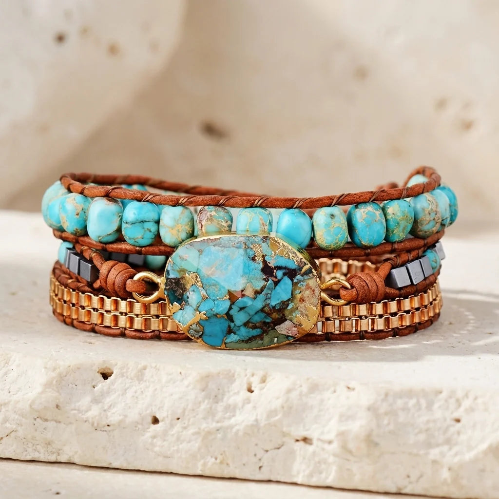 Vibrant Turquoise Statement Bracelet