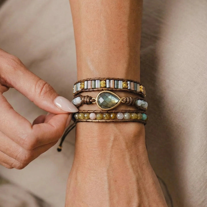 Sage | Labradorite Healing Bracelet