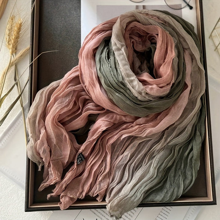 Ruby | Vintage Colour Block Scarf