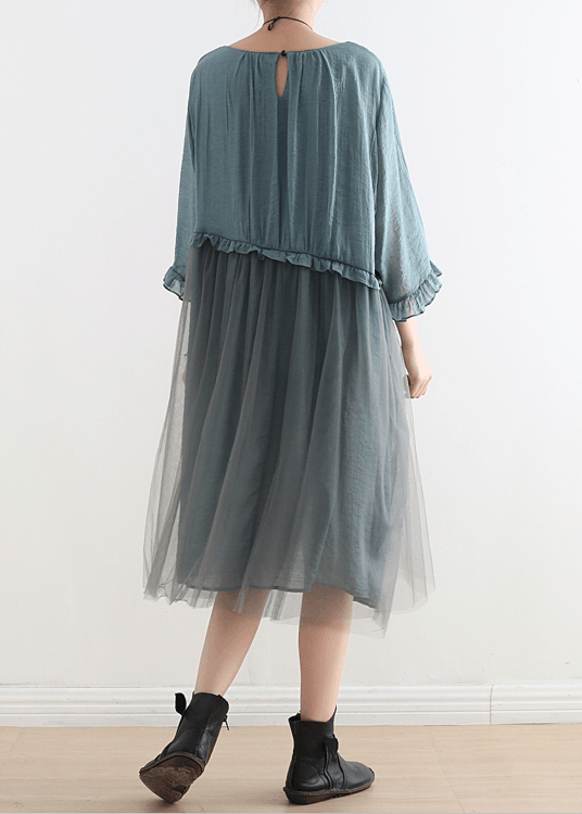 Elegant Maxi Dresses Made of Black Tulle Patchwork Chiffon Summer Dresses - Limited Stock