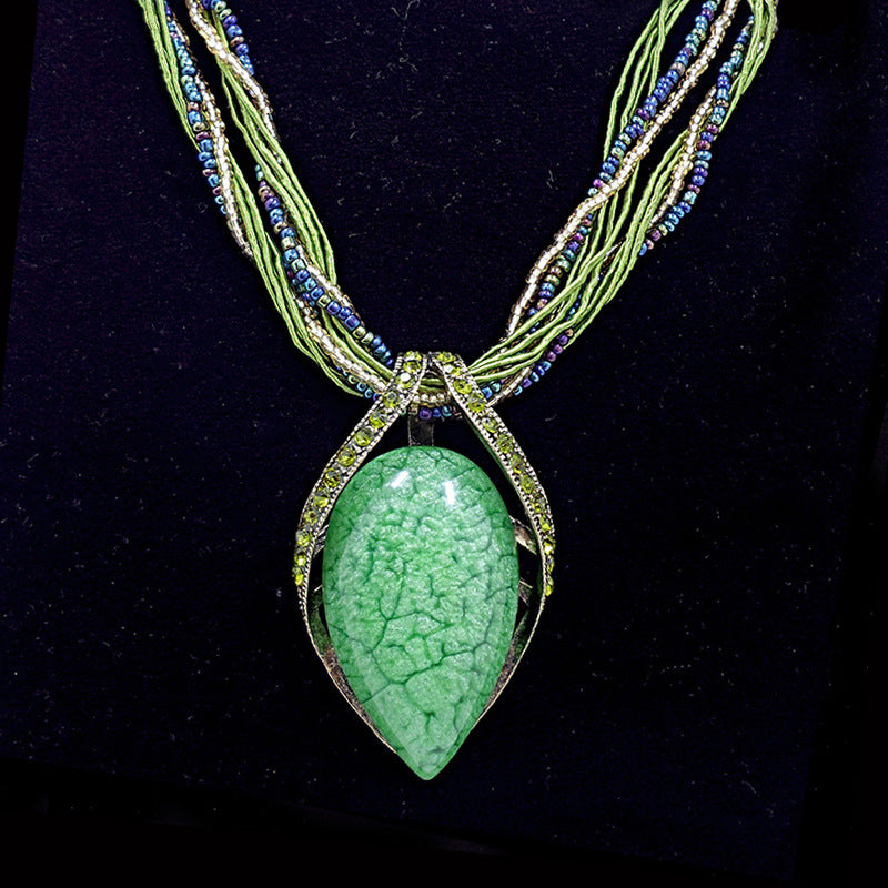 Lavender Zircon Water Drop Necklace