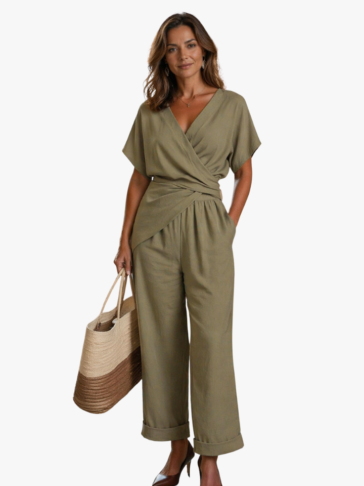 Xara | Draped Two-Piece Set