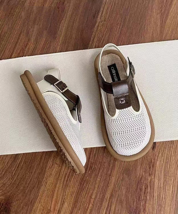 Beige Mesh Casual Hiking Sandals