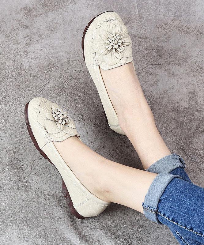 Black Bow Flat Shoes Made of Genuine Leather Handmade Flat Shoes