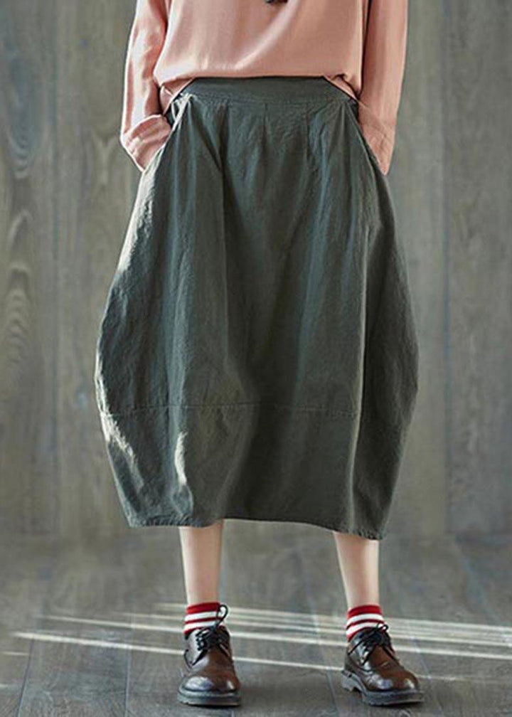 Green Lantern Linen Pocket Skirt