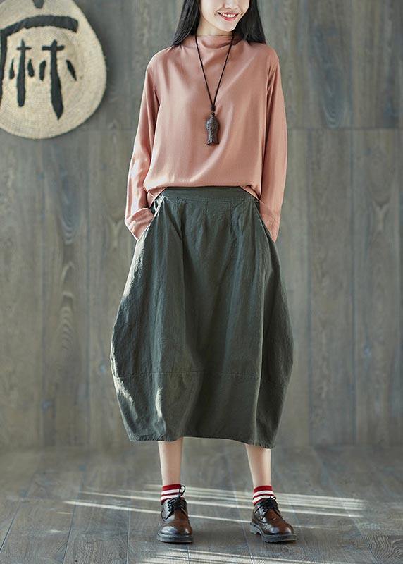 Green Lantern Linen Pocket Skirt