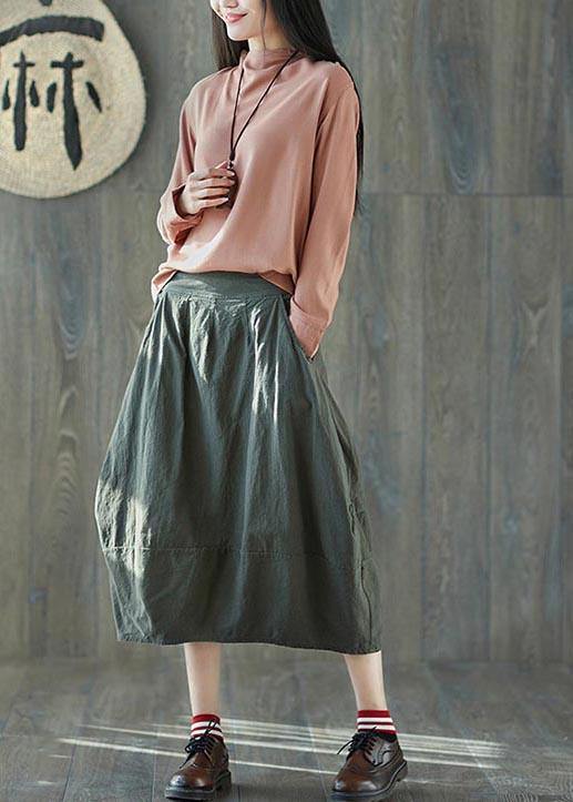 Green Lantern Linen Pocket Skirt