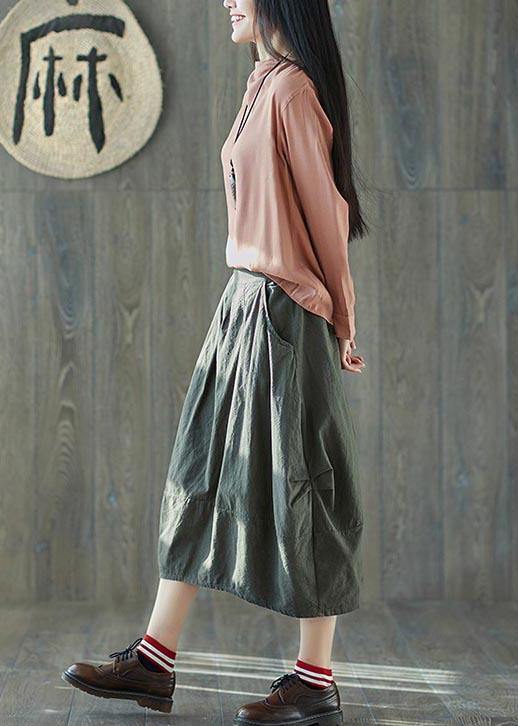 Green Lantern Linen Pocket Skirt
